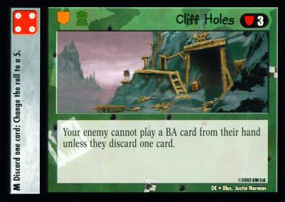 Cliff holes